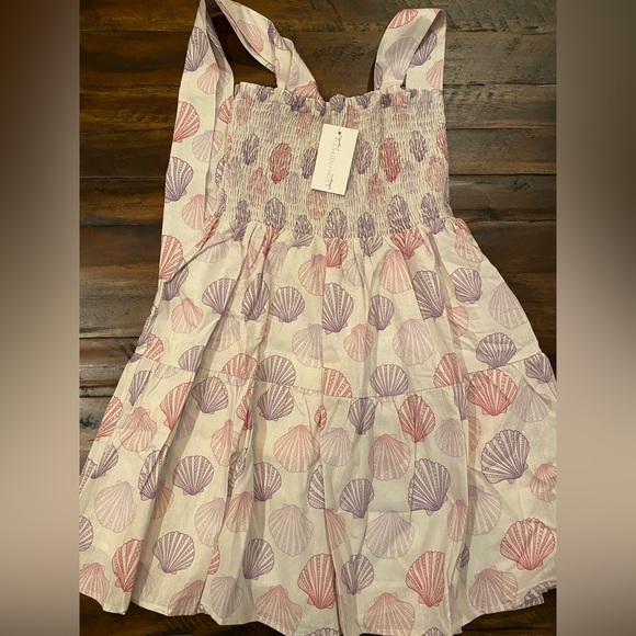 Kathleen Maeve Taylor Smocked Linen Mini Seashells Print - Picture 4 of 7